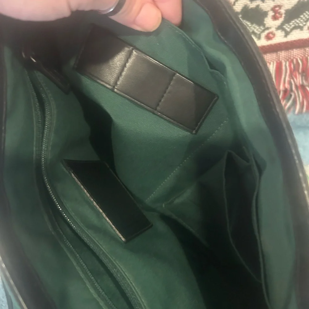 Coach Signature Black Men's Messenger Bag - Picture 6 of 10